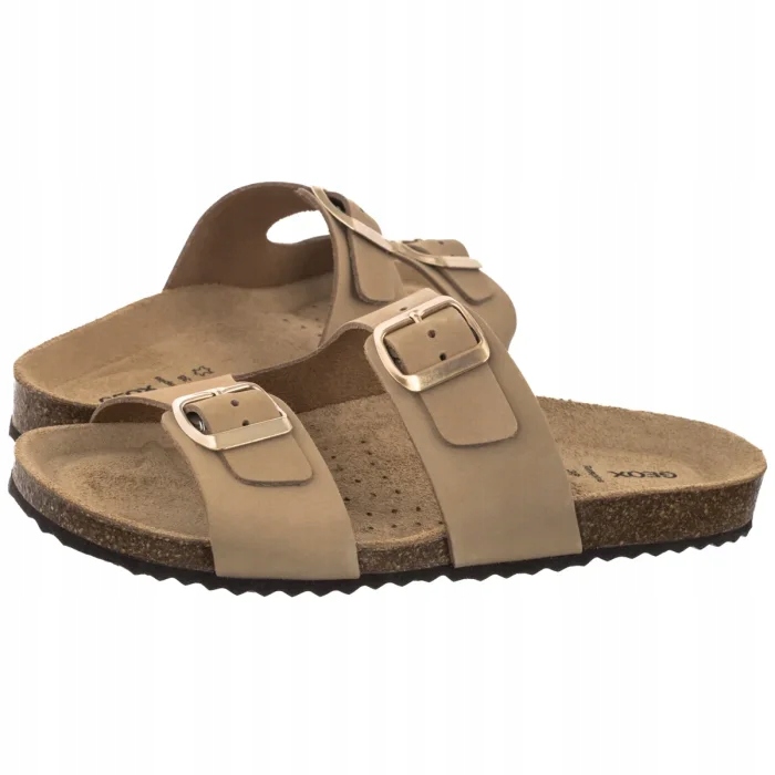 Dámské boty Nazouváky Geox D Brionia Lt Taupe D35LSL 00032 Béžová