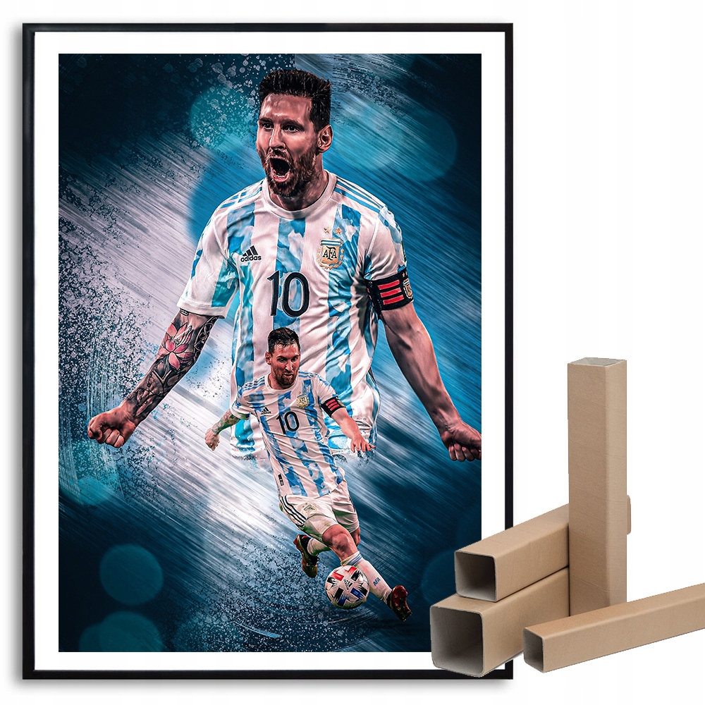 

Plakat A3 29,7x42cm Lionel Messi Piłka Fan