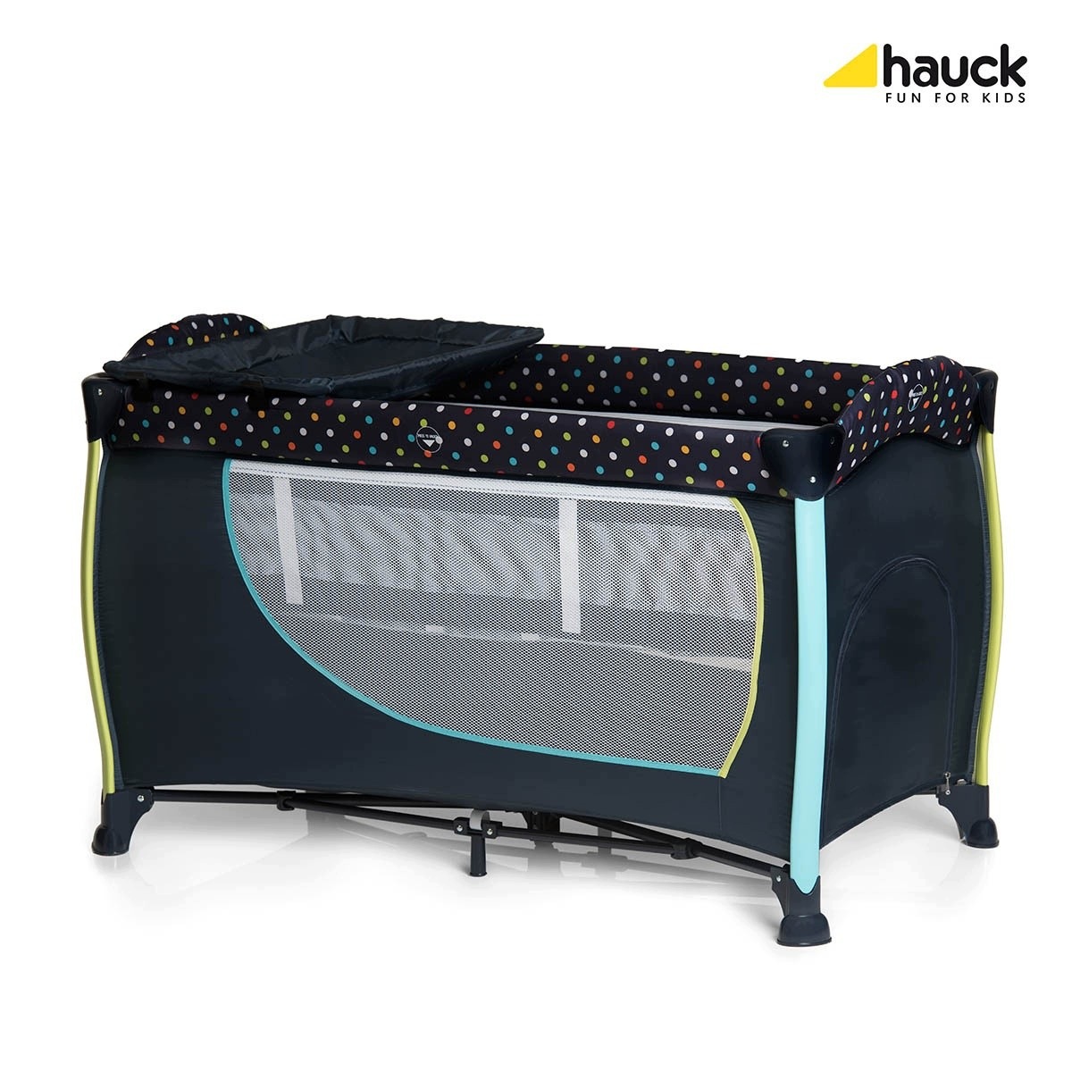 hauck łóżeczko Sleep'n Play Center II Multi Dots navy