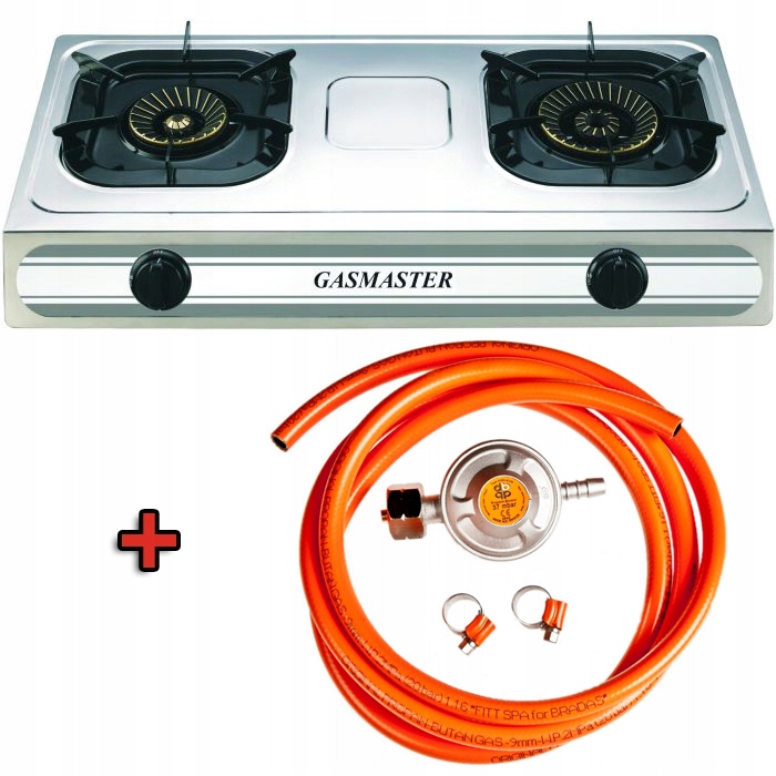 Kuchenka przenośna Gasmaster 2-03SRBP wąż+reduktor