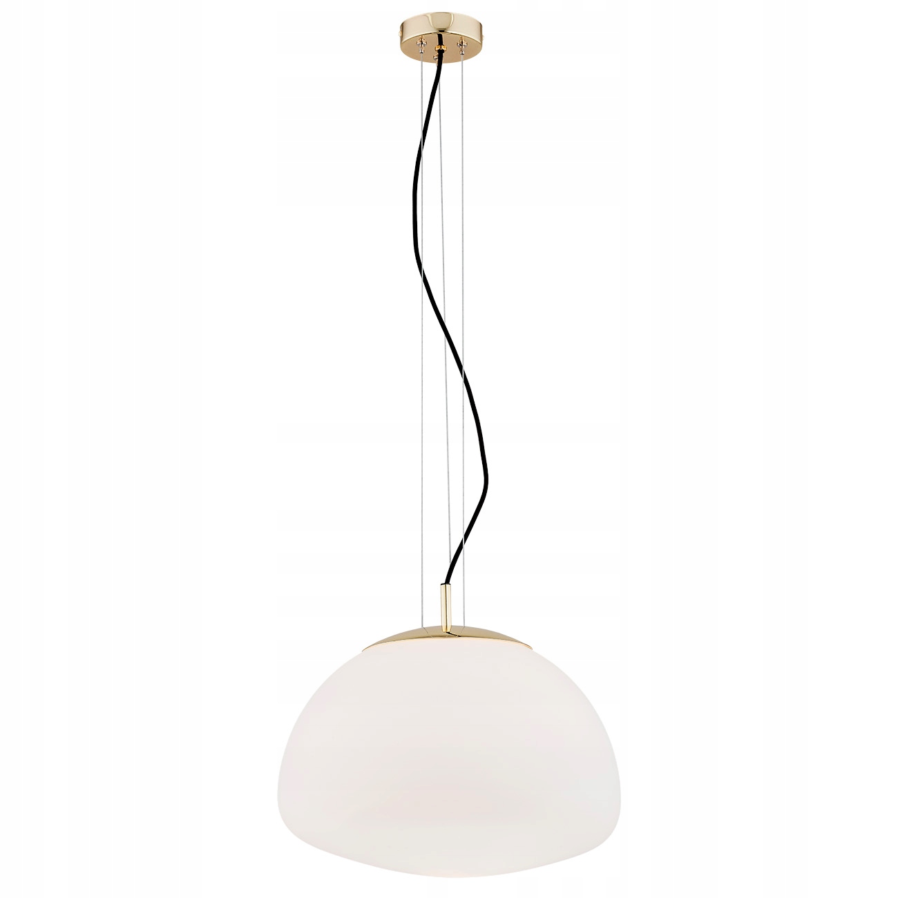 Lampa Wisząca Opal Mat Mosiądz E27 1-Punkt Trini Argon