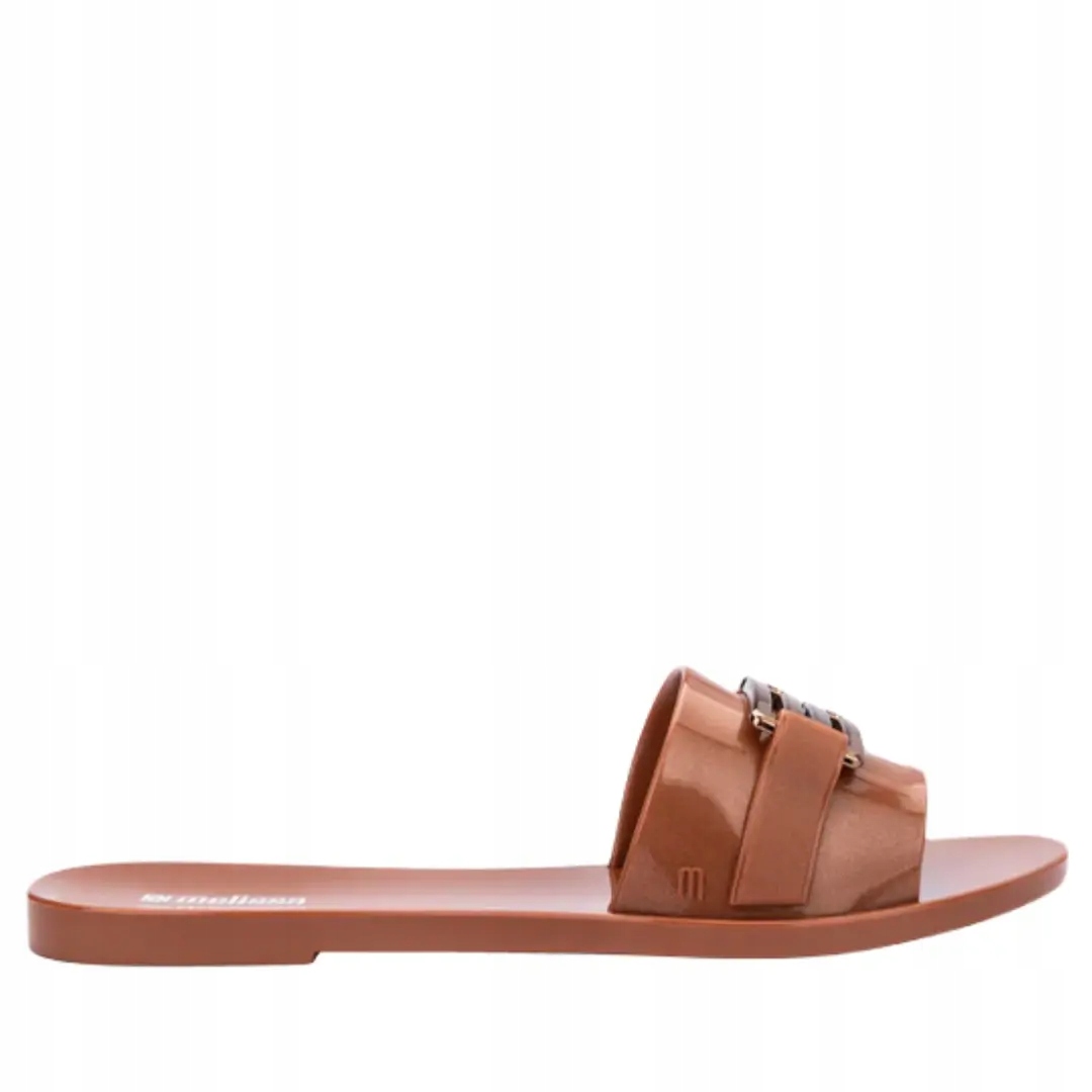 Nazouváky pantofle Melissa M 36000 baba m chic brown 35/36, Hnědá