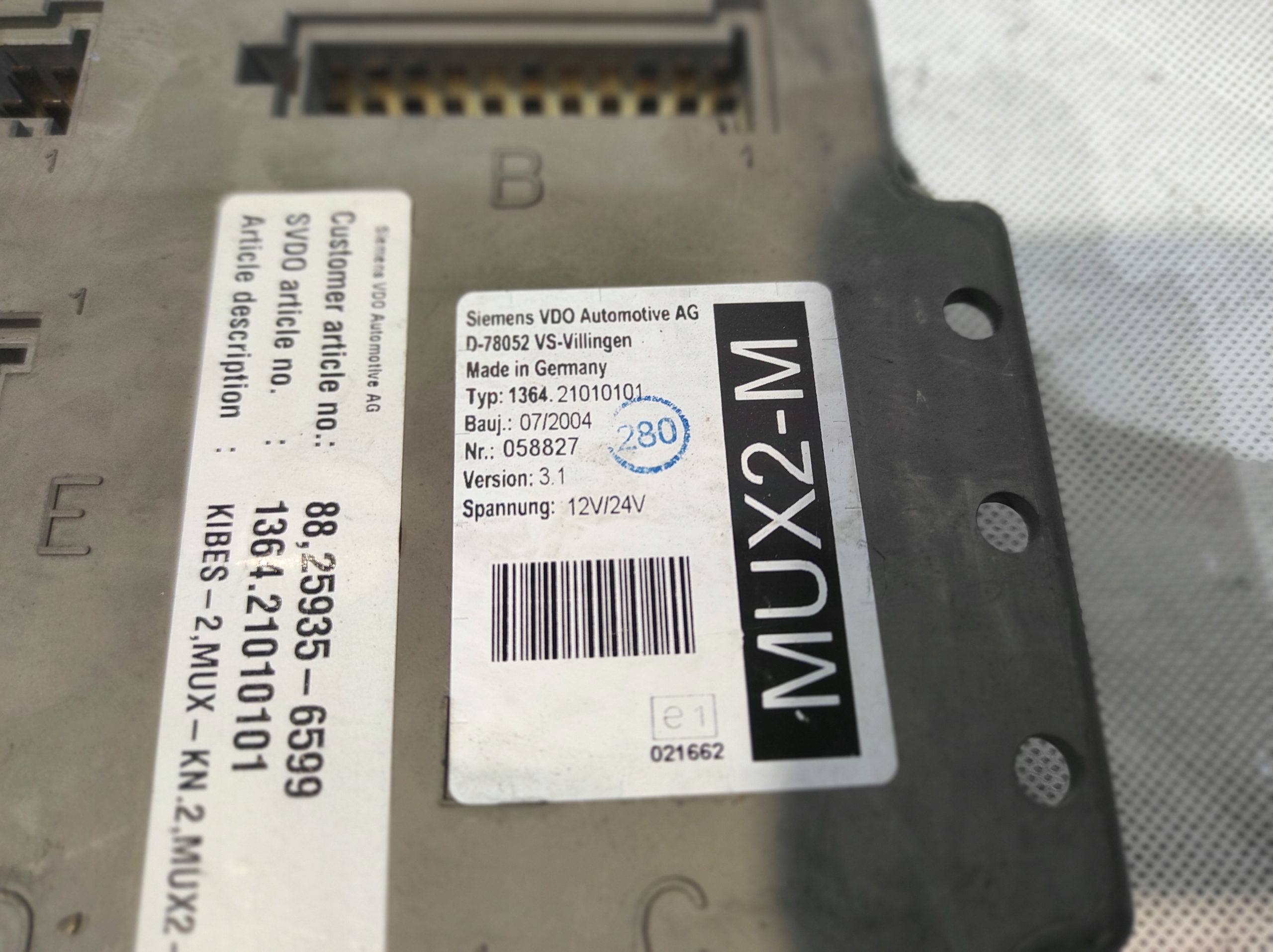 control unit module MAN 88259356599 D-78052 SIEMENS