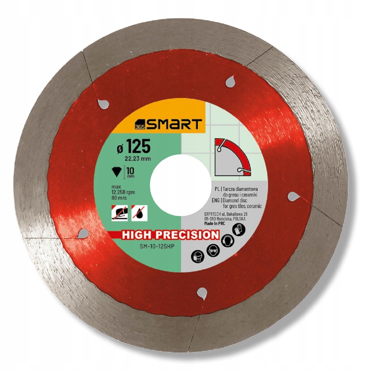

Smart365 Tarcza tnąca 125 mm SM-10-125HP