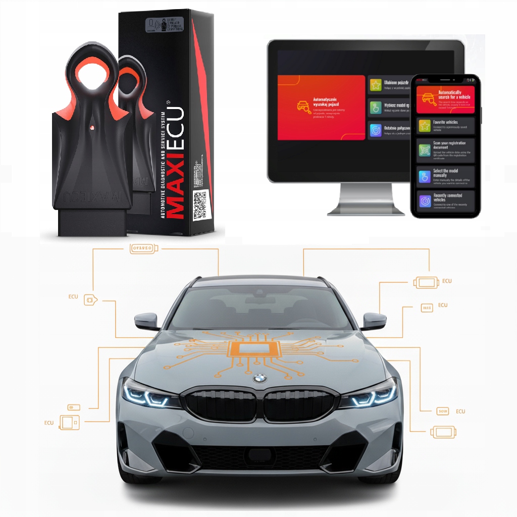 Nissan Pełna diagnostyka serwisowa Program MaxiEcu Pl interfejs WiFi+BT