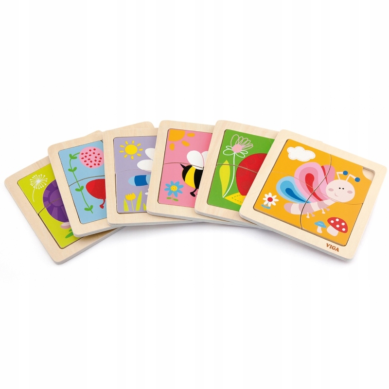 

Poręczne Drewniane Puzzle Edukacyjne Żółw