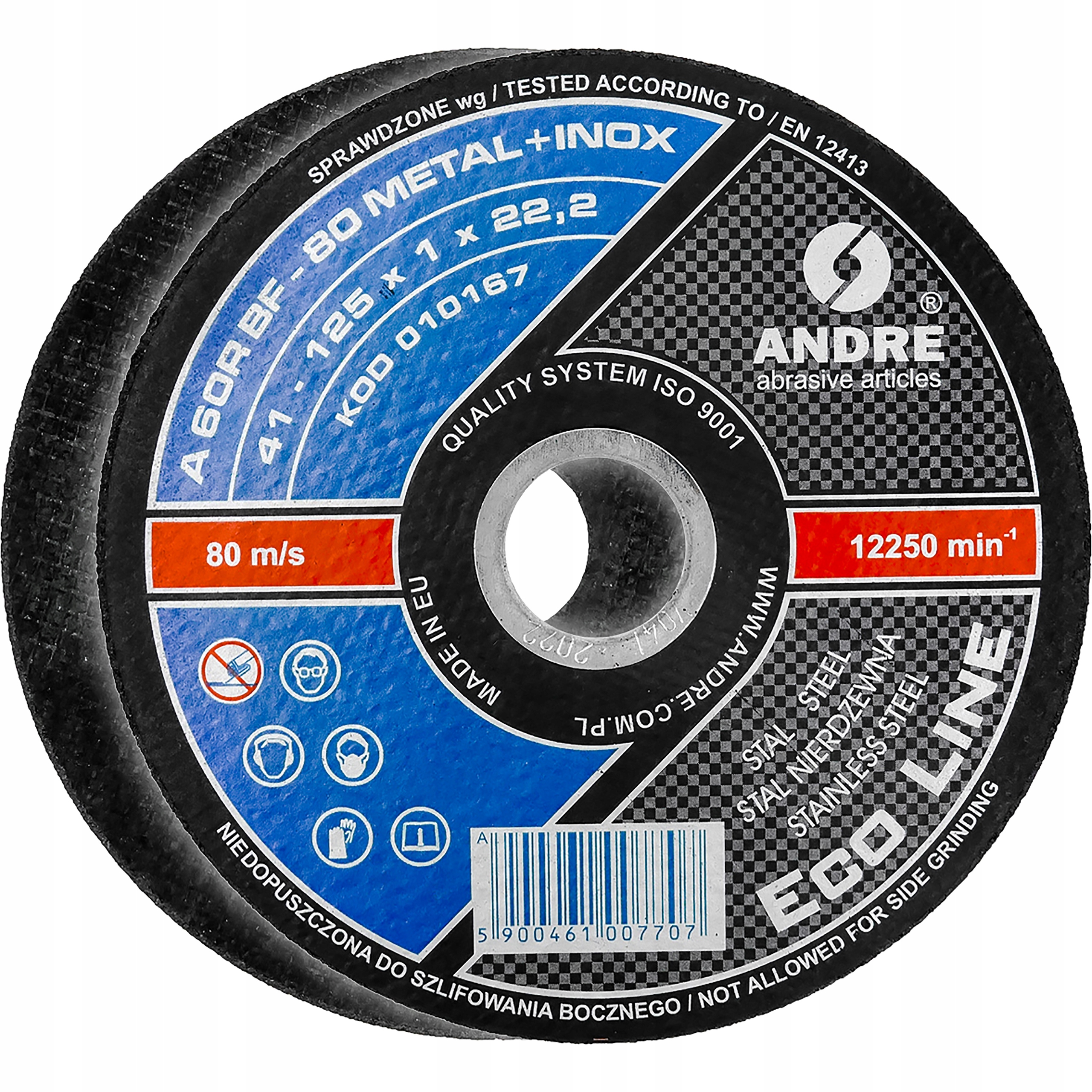Tarcza T41 125x1,0x22,2 A60RBF Andre Ecoline