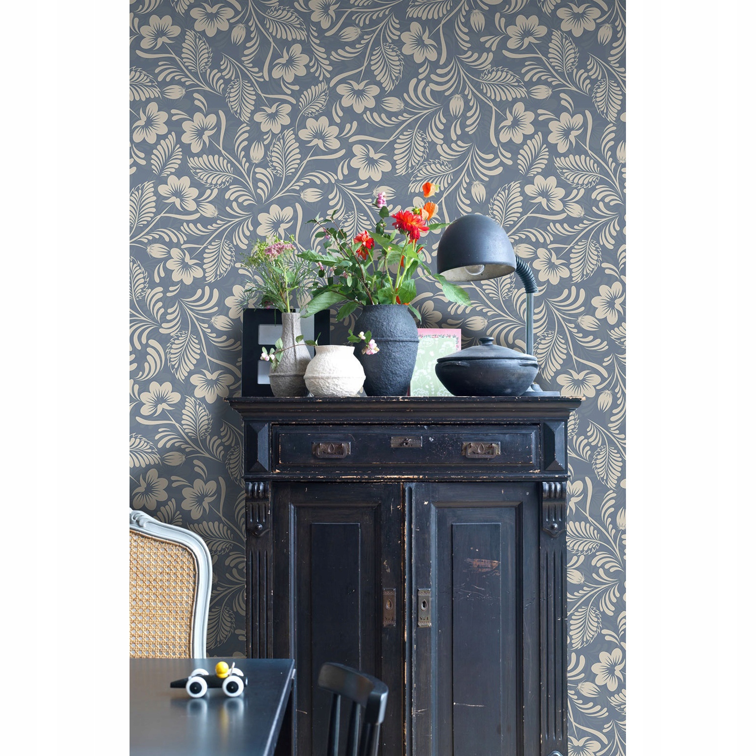 

Fototapeta ścienna Folk niebieski ornament 152x104