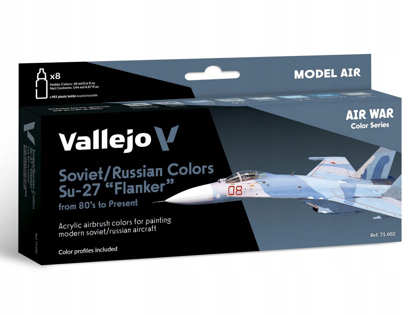 Vallejo: 71.602 Model Air Air War Barvy Pro Sovětská/ruská Letadla SU-27 'flanker'