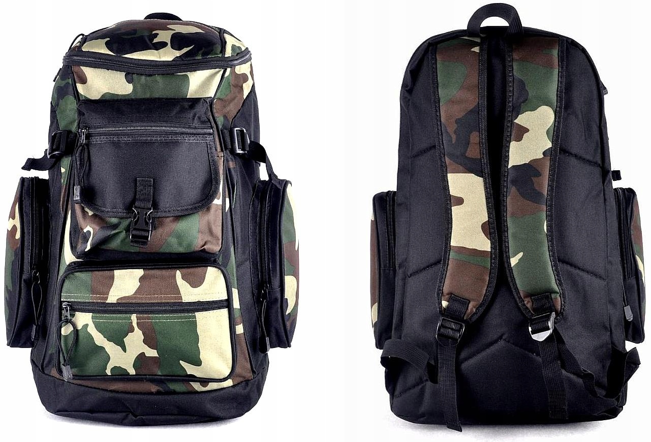 Funkční Batoh Maskáčový Vertikální Školní Batoh Camo Trekingový Vak Militární