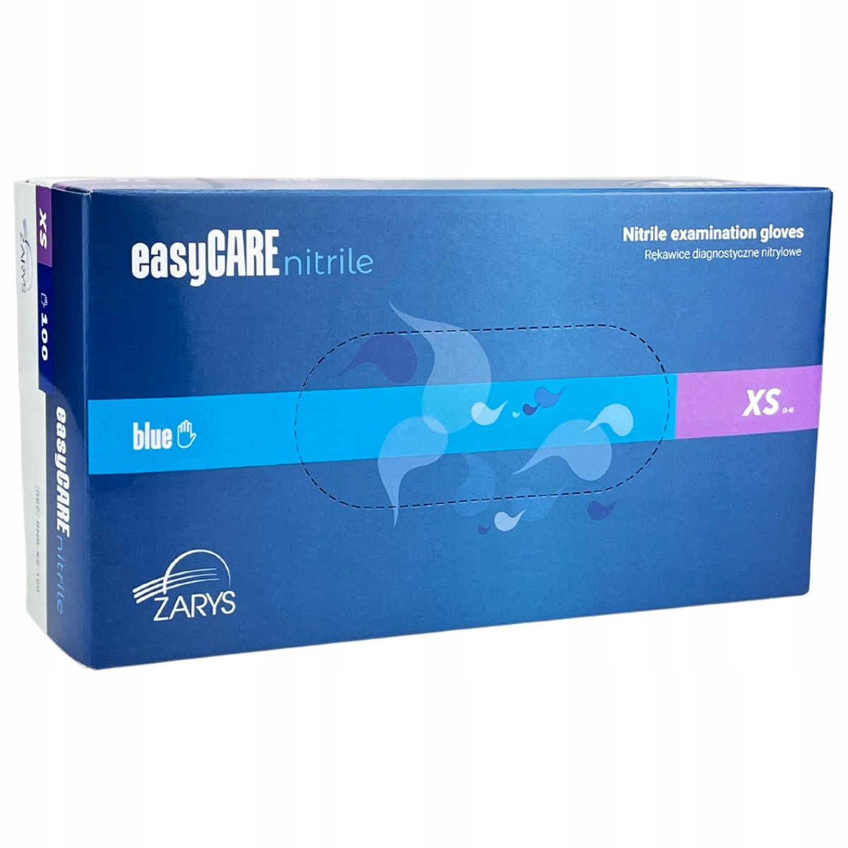 

Rękawiczki nitrylowe bezpudrowe easyCARE Xs Zarys
