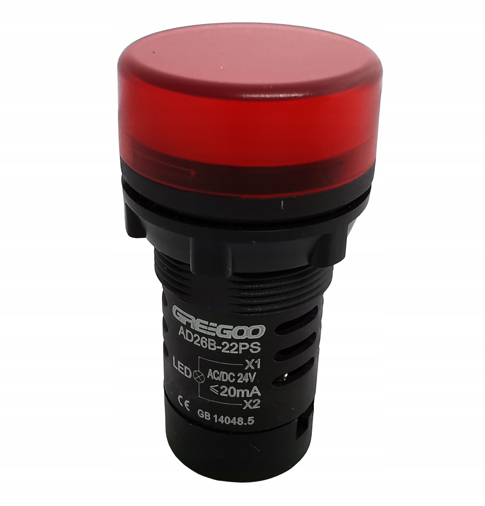 

Kontrolka Led czerwona 24V Ac/dc AD26B-22PS