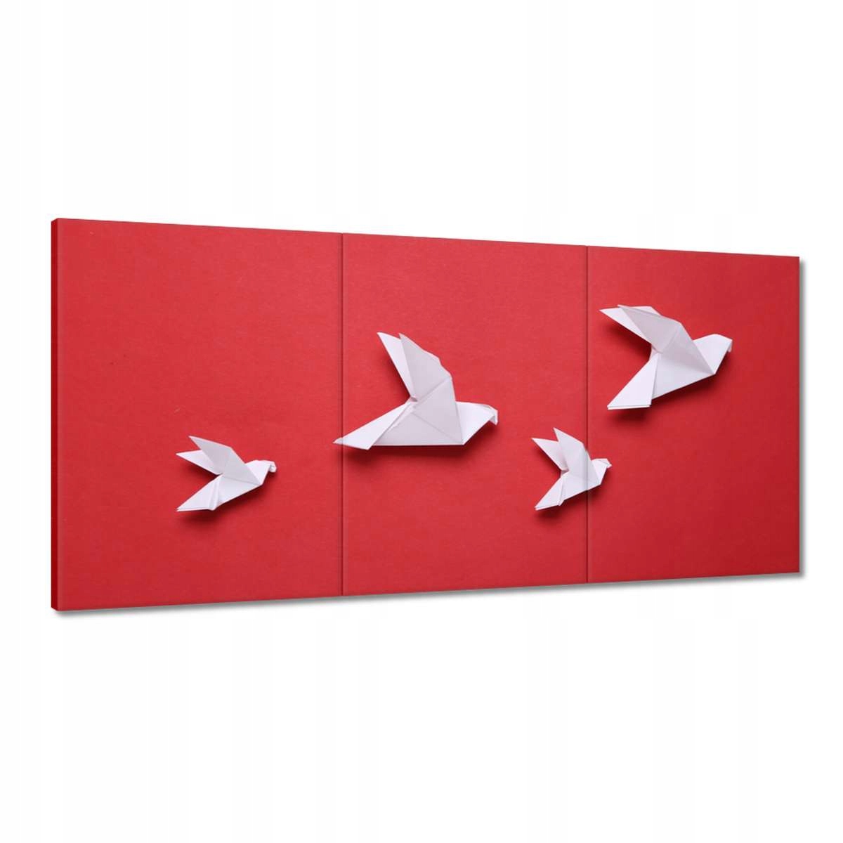 Obrazy 180x90 Origami papierové holuby