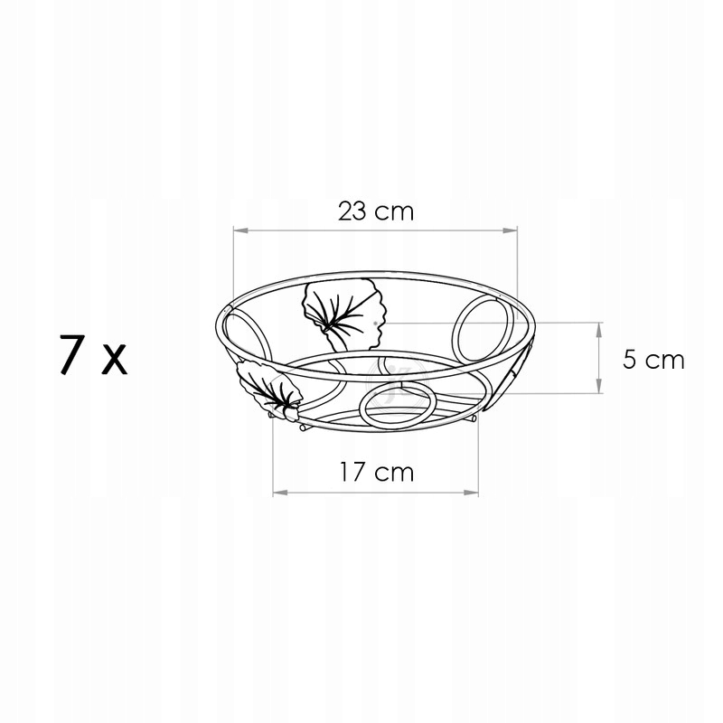 KWIETNIK METALOWY, WYSOKI NA 7 KWIATÓW Stan opakowania oryginalne
