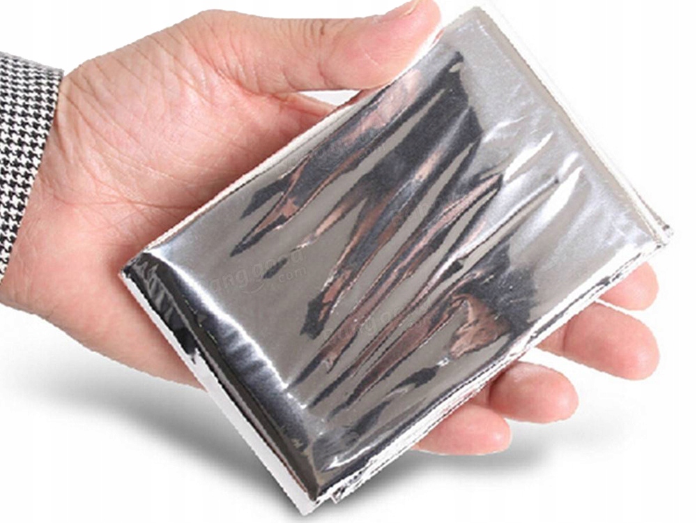 KOC TERMICZNY RATUNKOWY FOLIA ŻYCIA MATA FOLIOWA 140X210CM APTECZKA DOMOWA Wysokość 210 cm