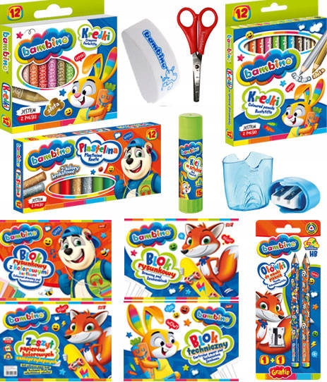 

Wyprawka Bambino Szkolna Duży Zestaw do szkoły 12e