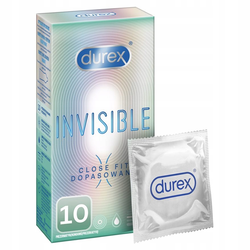 

Durex Invisible Close Fit Prezerwatywy 10 sztuk