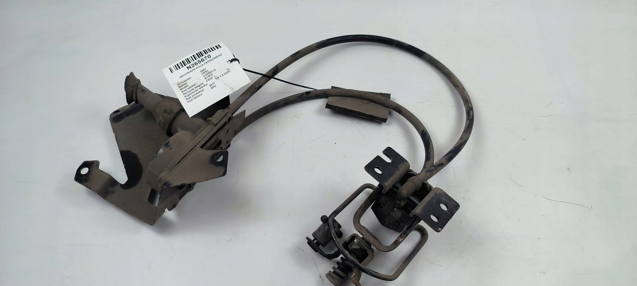 Mécanisme Roues de la roue de secours 520287360 OPEL COMBO D