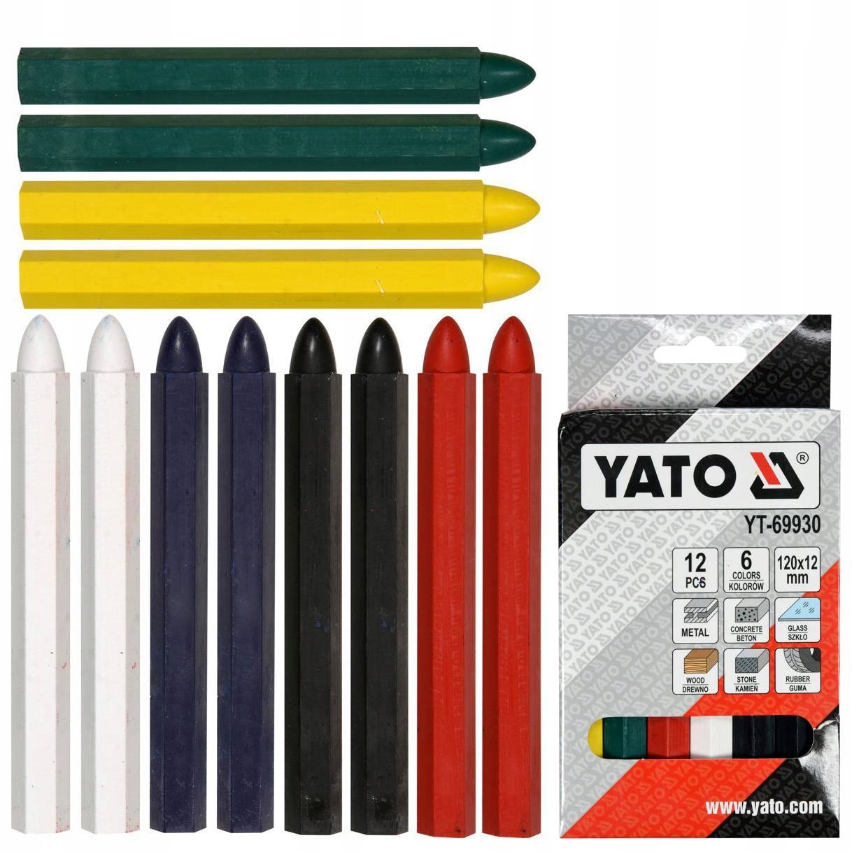 

Yato Kreda Techniczna Do Znakowania Kolorowa 12SZT