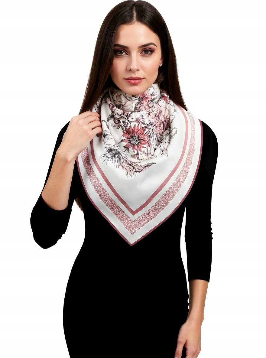 Hedvábný Šátek 100% Přírodní Morušový Hedvábí, Prémiová Kvalita