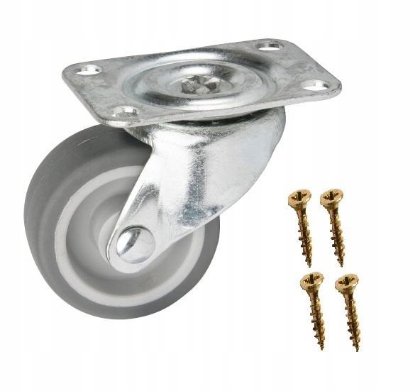 

Kółko Koło Obrotowe Gumowe Wkręty Fi 42 MM