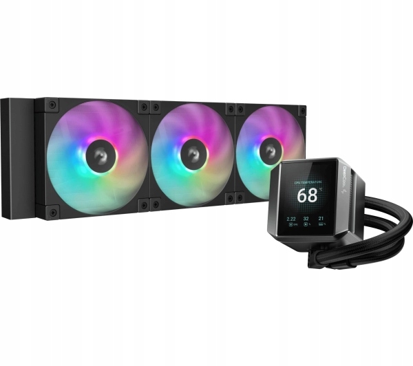 Chłodzenie wodne do procesora DeepCool Mystique 360 Argb 3x 120 mm Czarny