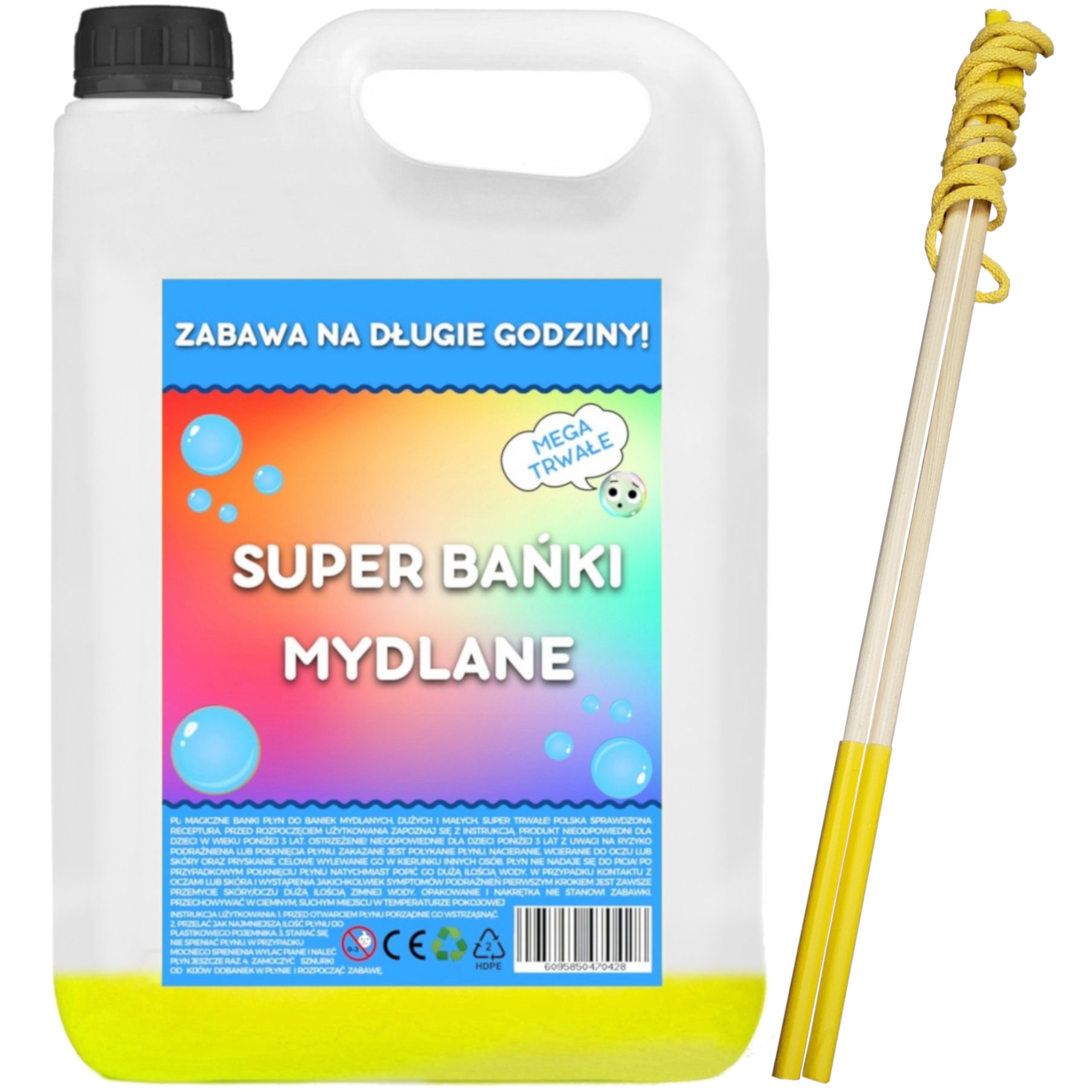 

Płyn do Baniek Mydlanych koncentrat na 5 L patyk