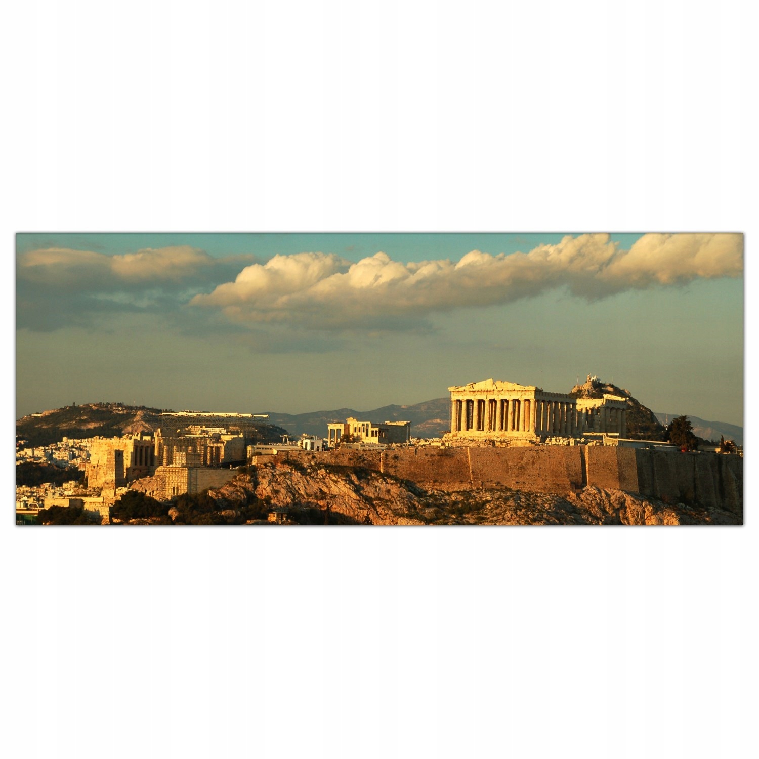 Athény Chrám Řecko 125x50 cm Lacobel do kuchyně