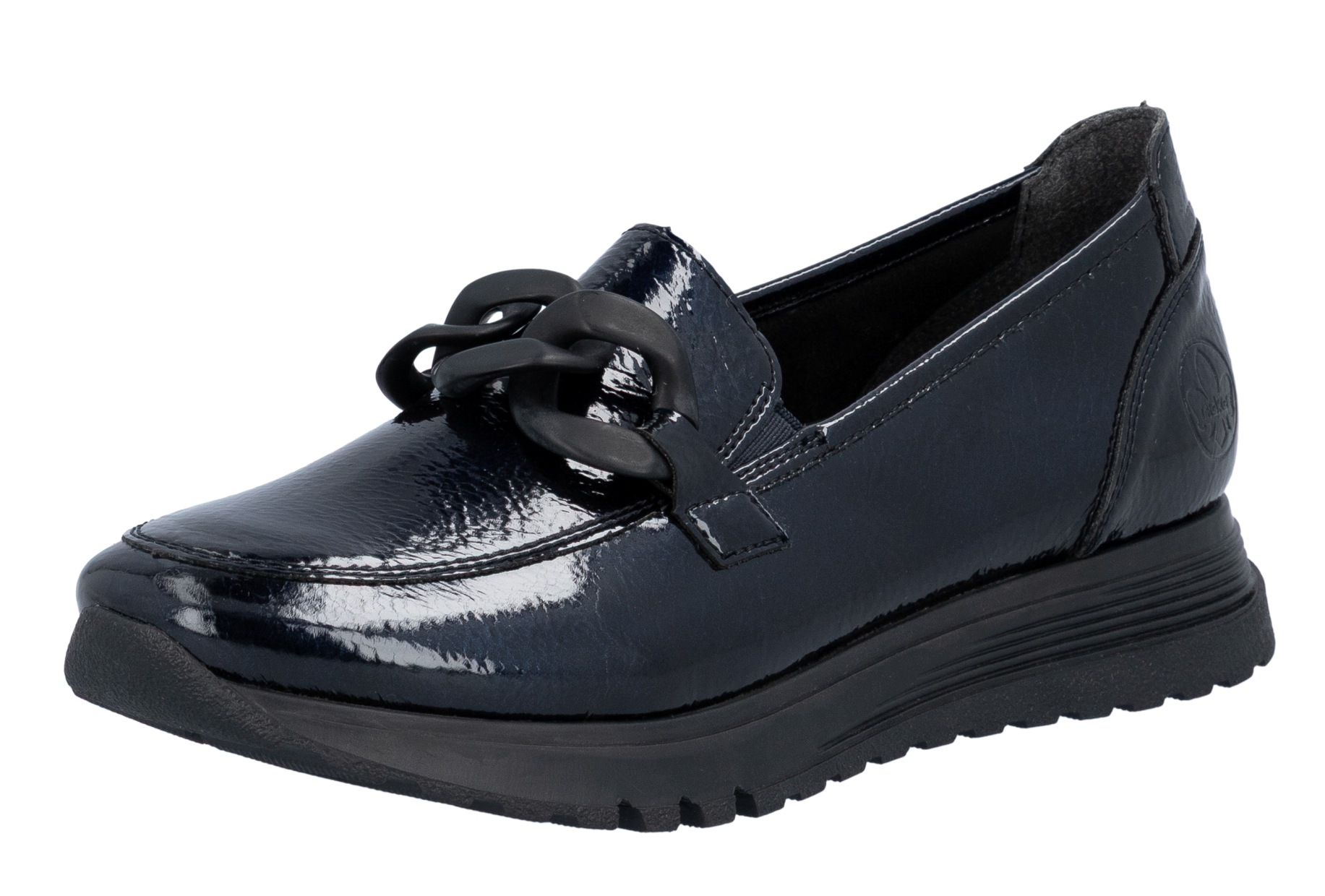 Rieker 49051-14 vel.36 modré polobotky dámské mokasíny