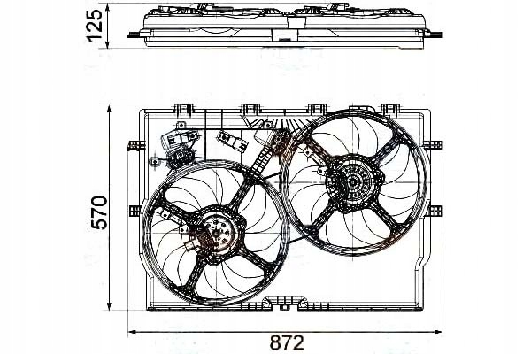 ВЕНТИЛЯТОР РАДІАТОРА БЕР HELLA 1364163080 Ft7588