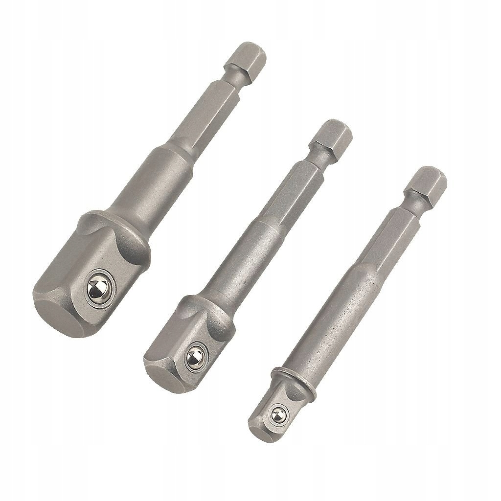 REDUKCJA ADAPTER DO NASADEK WKRĘTARKI WIERTARKI ZESTAW 3 sztuki Marka TurboTools