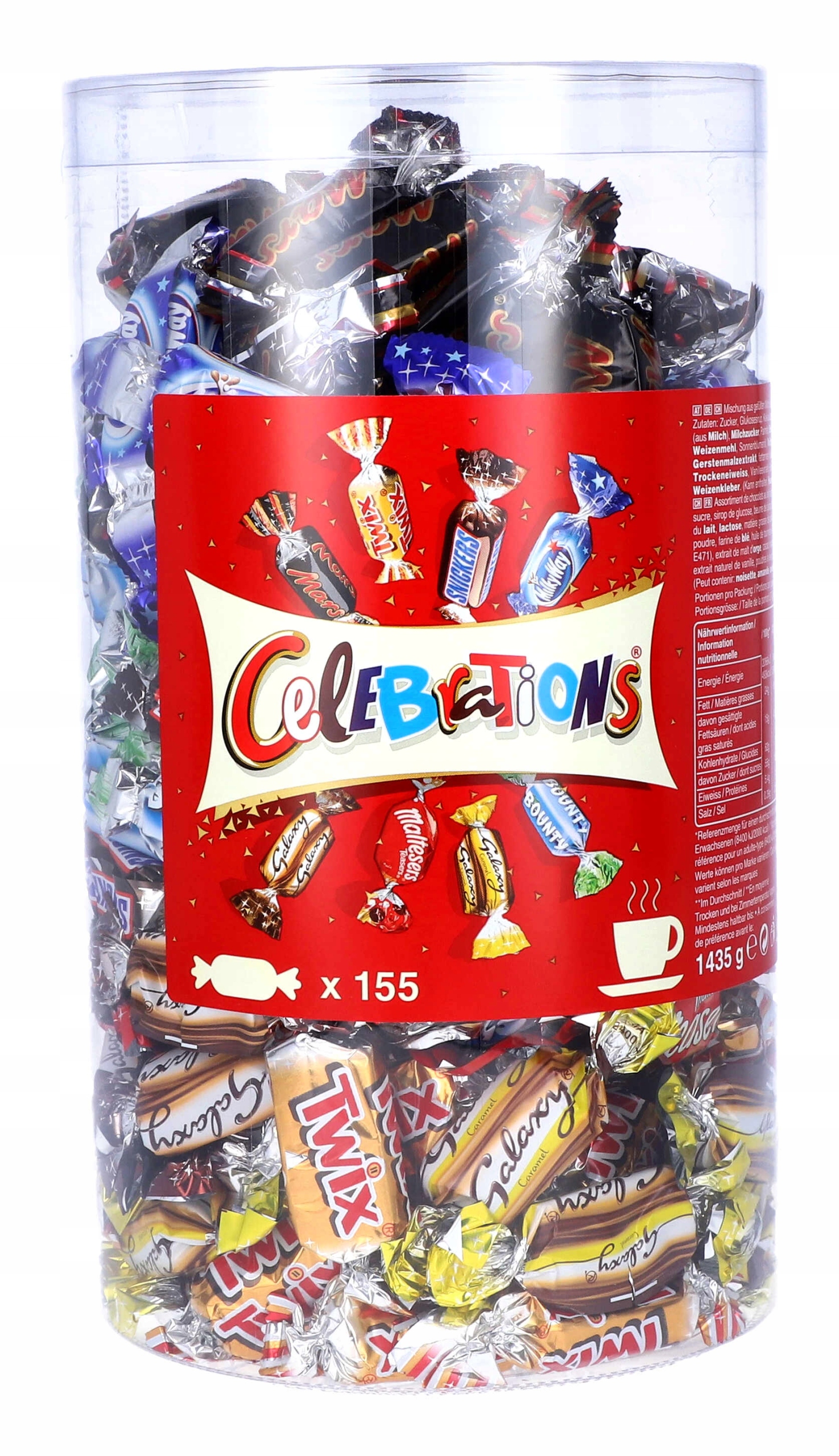 Levně Bonbóny Celebrations MIX Čokoládové Bonbóny Mars Bounty Snickers Maltesers 1,435 kg
