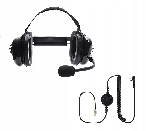 Profesjonalny zestaw nagłowny 2-pin Kenwood Wouxun