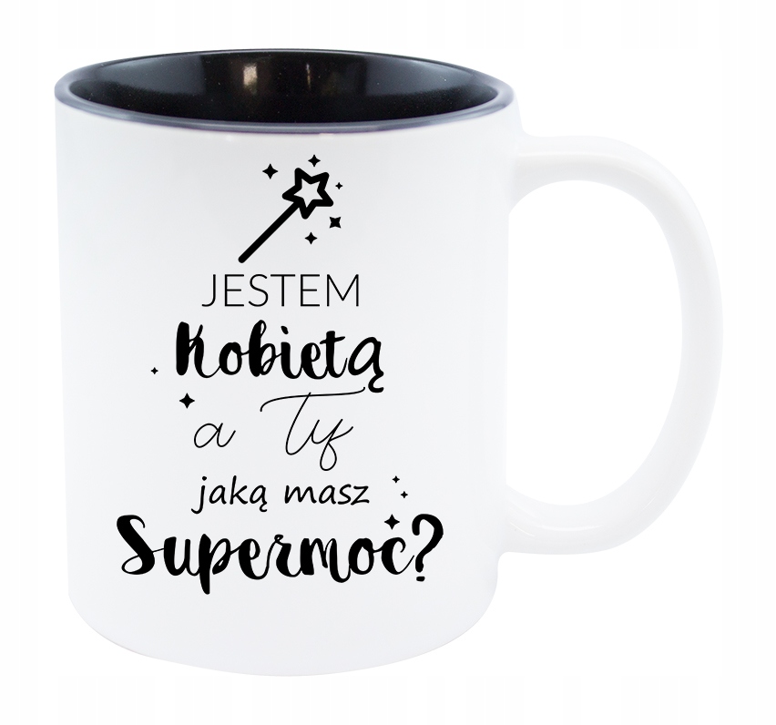 

Kubek Jestem Kobietą a ty jaką masz supermoc