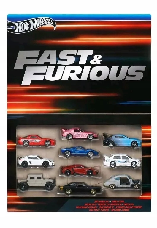 Hot Wheels Fast & Furious ミニカーセット 10台 HOT WHEELS FAST & FURIOUS 10-PAK SAMOCHODÓW • Cena, Opinie