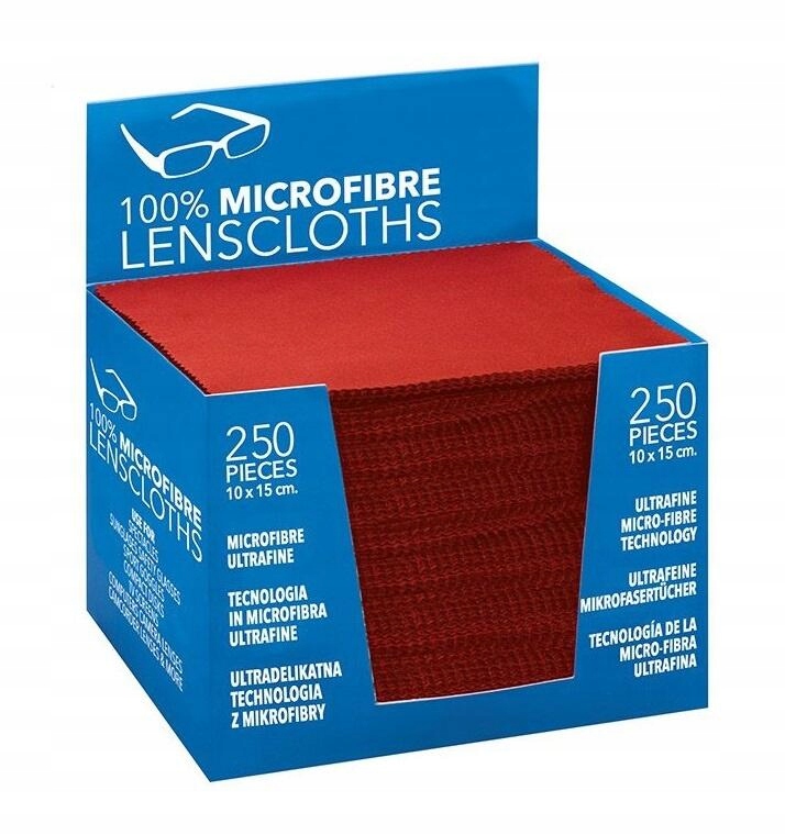 ŚCIERECZKA do Obiektywów Mikrofibra CZERWONA Marka Inna