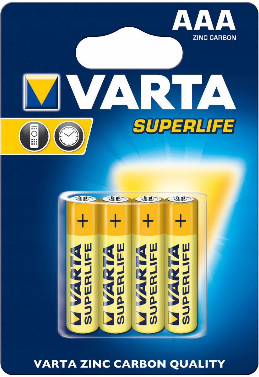 

4x Bateria Varta Superlife Aaa R3 węglowo- cynkowa