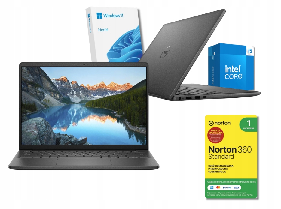 Laptop Dell Inspiron 14" 5440 Core i5-1334U 16/512 Gb Win11H Antywirus