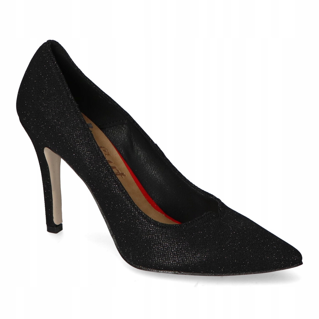 Dámské lodičky For-but 1990 černé brokátové 37