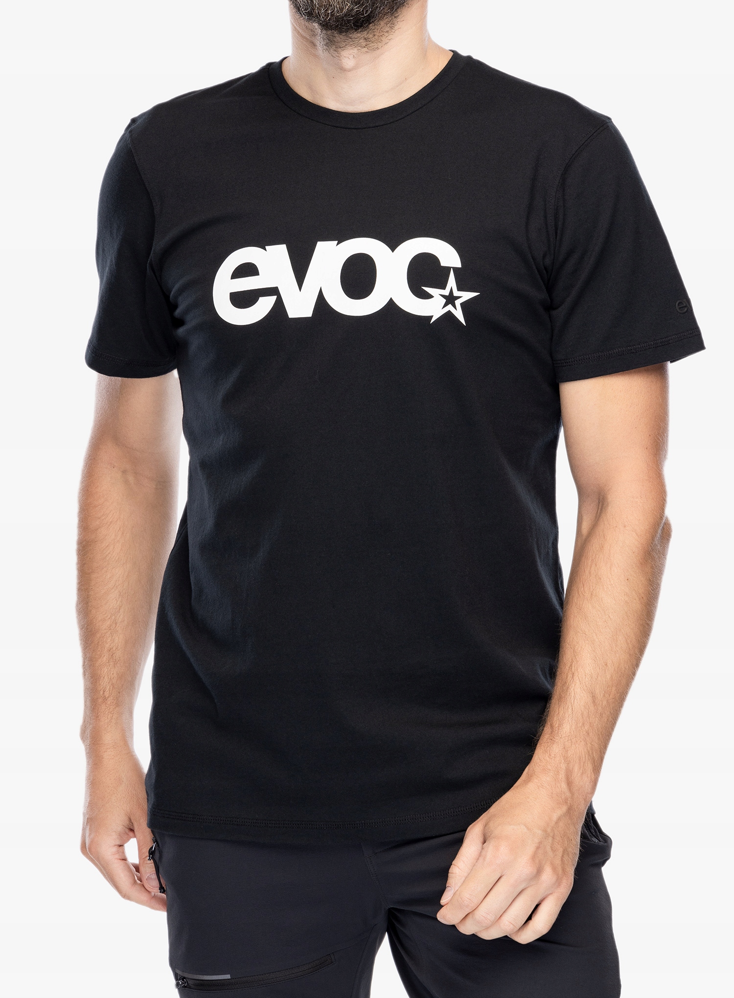 Bavlněné tričko Evoc T-Shirt Logo černá XL