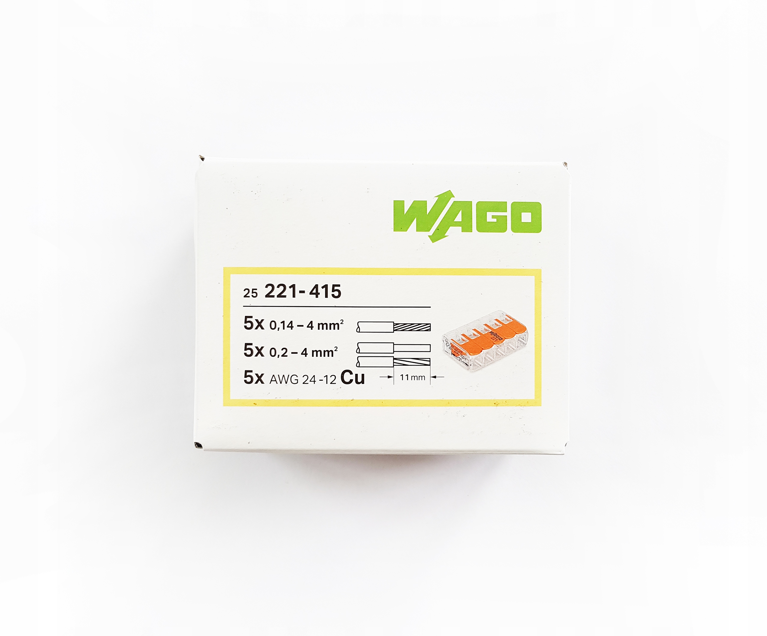 

Wago Szybkozłączki Złączki Do Puszek 5X4 25 Szt