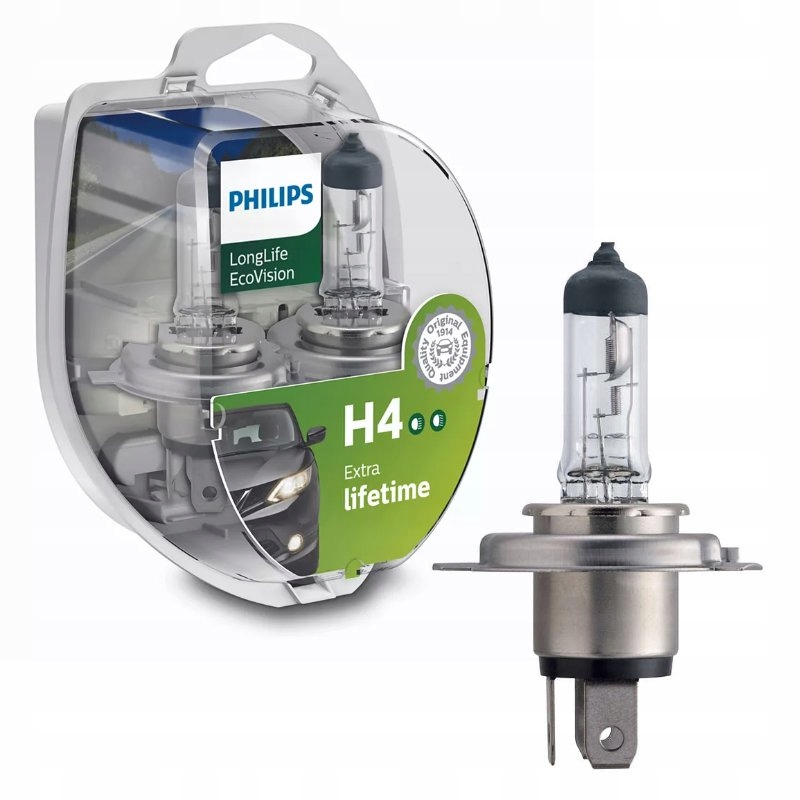 

Żarówka Philips H4 12V 60/55W Longlife 2szt
