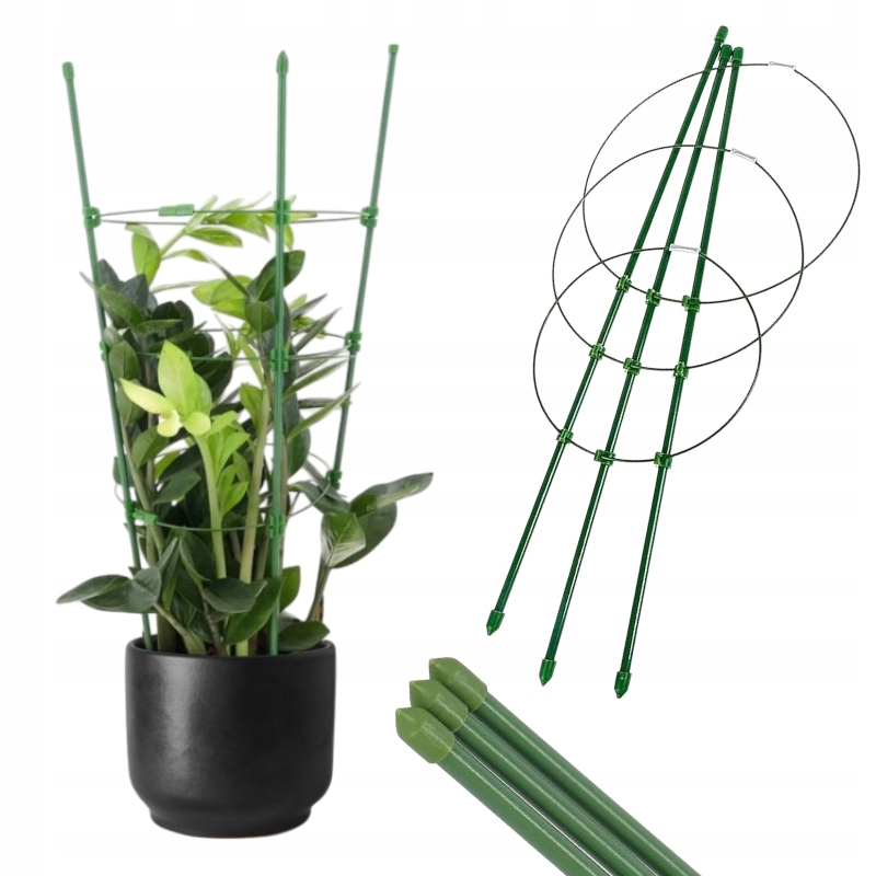 Цветочная опора для растений, опора для сада, кольцо, 45 см, металл