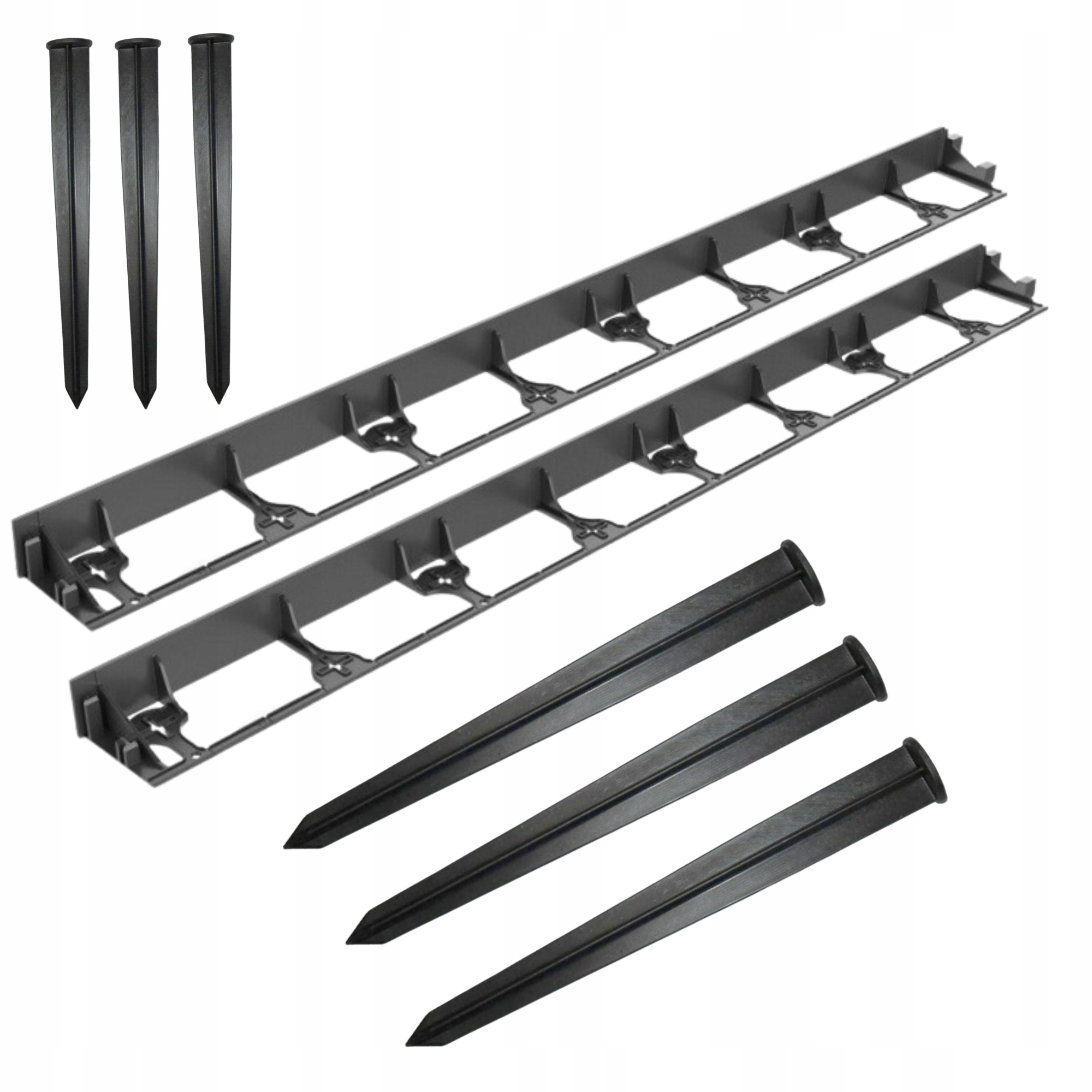 Obrzeże Ogrodowe Trawnikowe Border 42M 250 Kotwy Tworzywo Sztuczne Proste