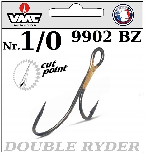 5 x HACZYK Nr.1/0 SANDACZ VMC 9902 BZ DOUBLE RYDER