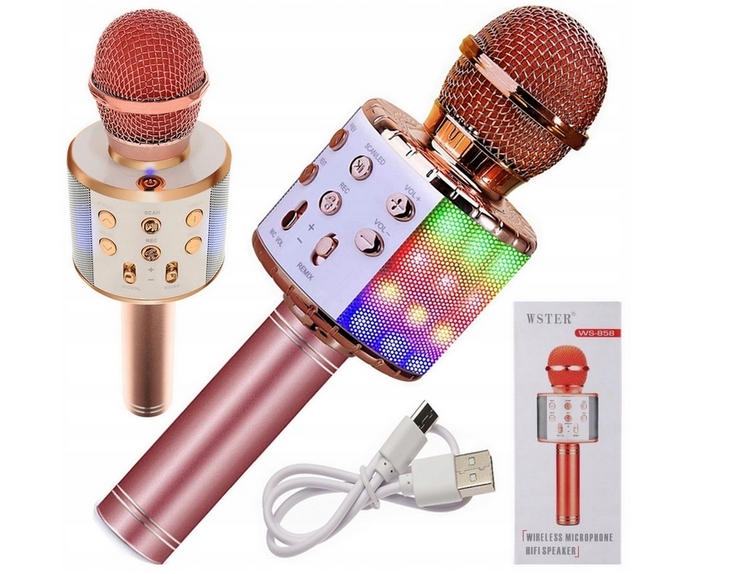 MIKROFON BEZPRZEWODOWY KARAOKE BLUETOOTH GŁOŚNIK MIKROFON DLA DZIECI KOLORY Kod producenta mikrofon karaoke flowmove