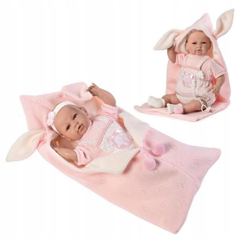 Lalka Hiszpańska Bobas Z Smoczkiem Mówiąca 42 CM