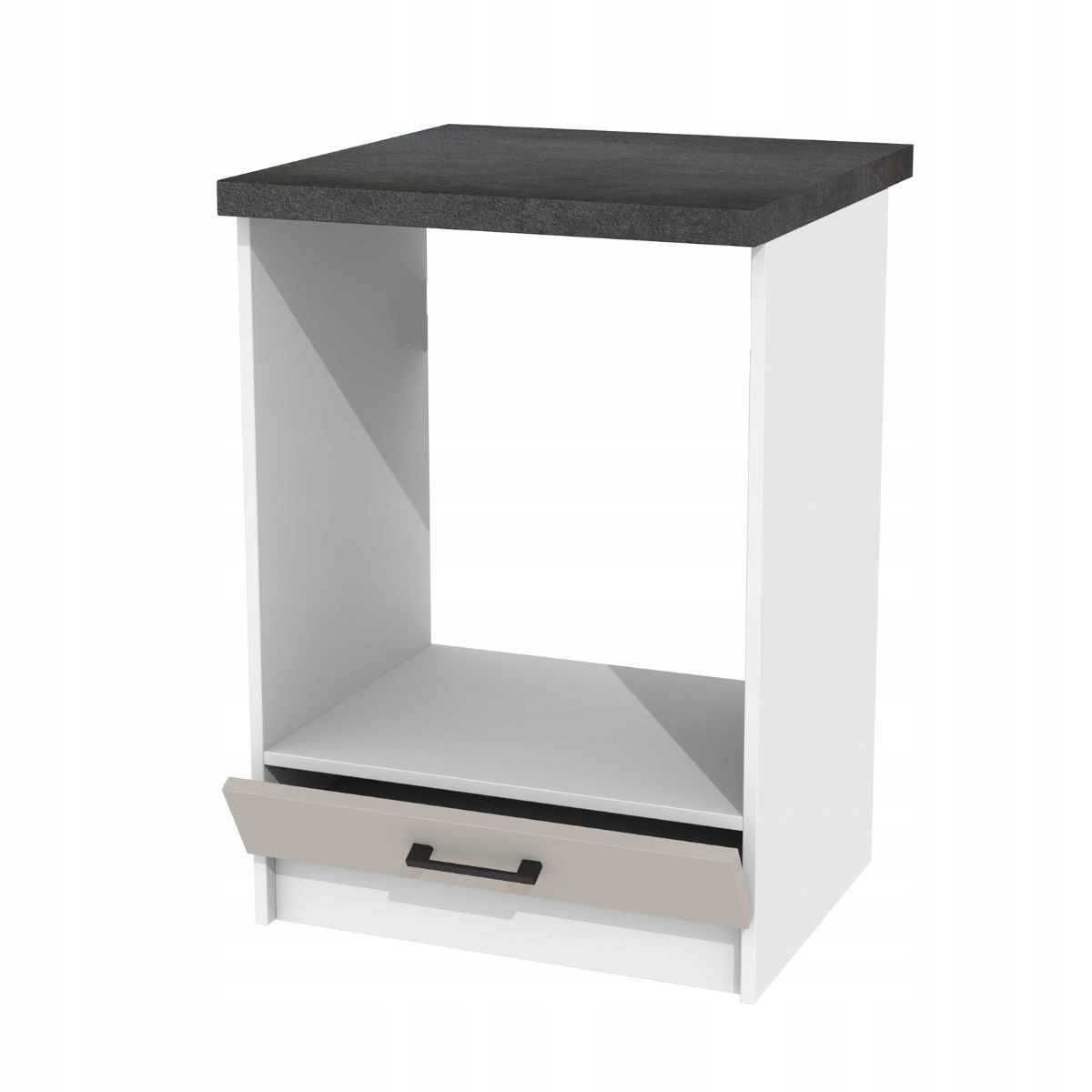 Spodná kuchynská skrinka 60 cm pod rúru Kašmír s doskou District Dark