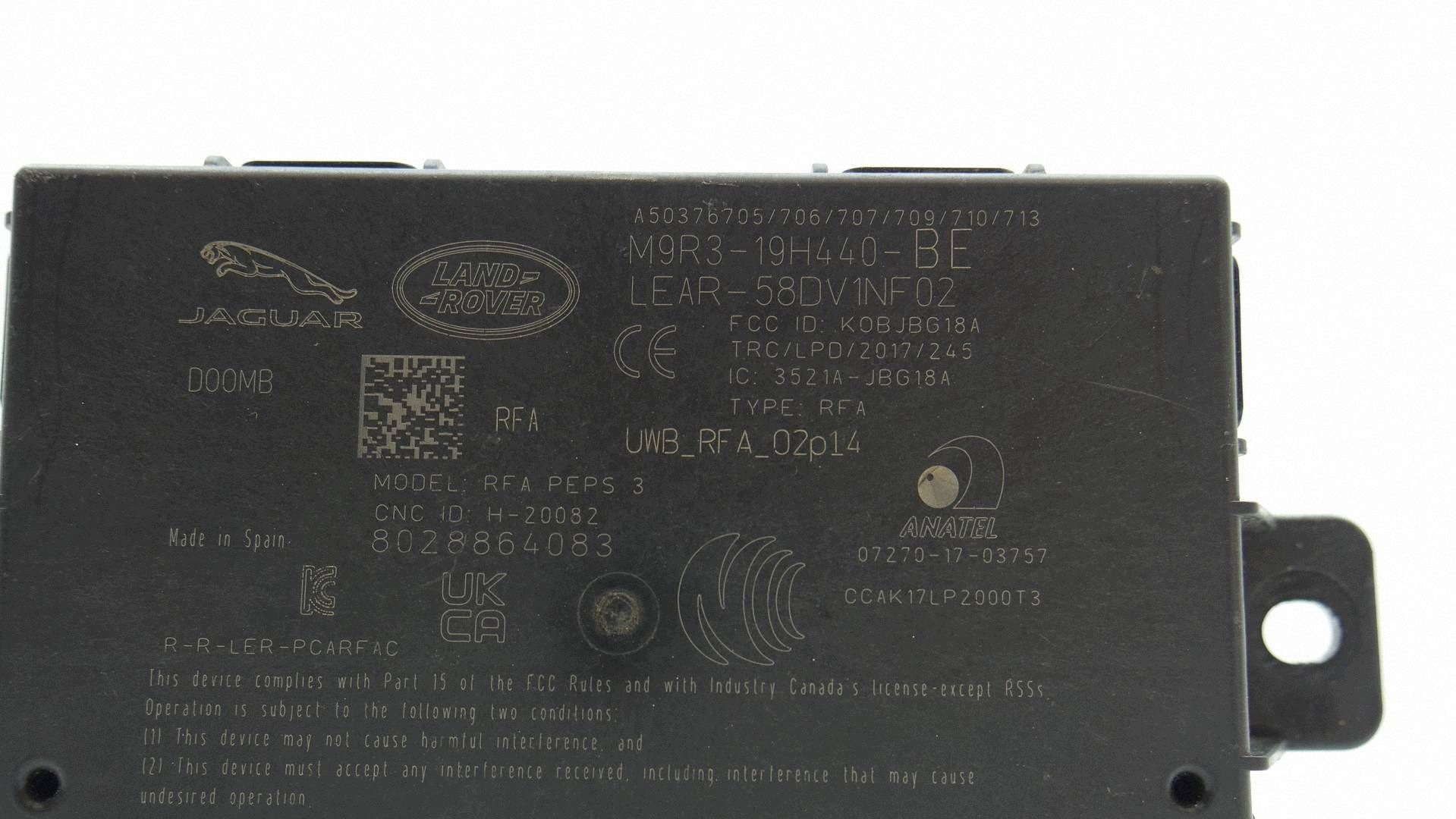 modulo Controllo KEYLESS LAND ROVER DEFENDER L663 M9R3-19H440-BE