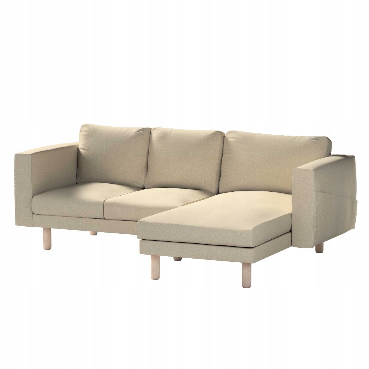 Dekoria potah na 3-místnou pohovku Norsborg s lenoškou Ikea, hnědý